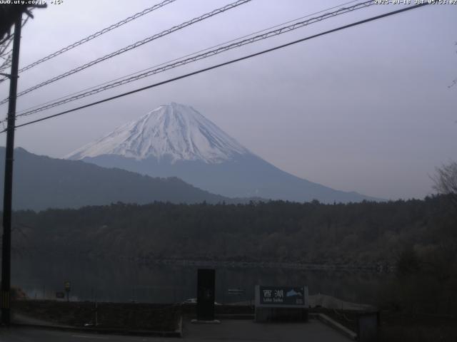 西湖からの富士山