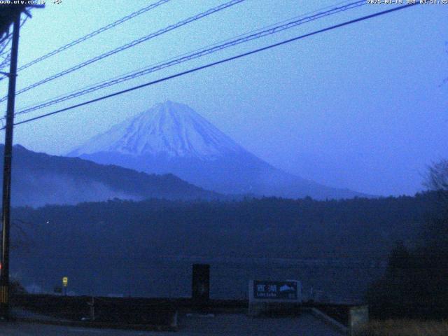 西湖からの富士山