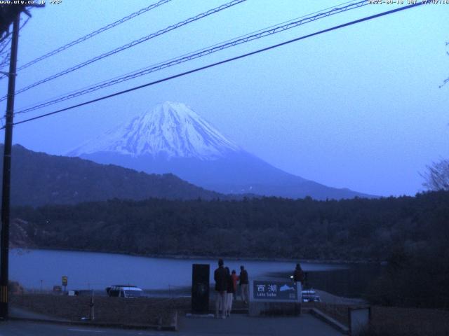 西湖からの富士山