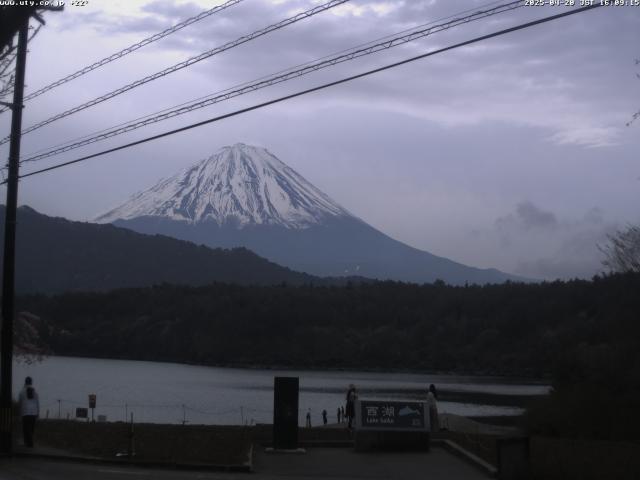 西湖からの富士山