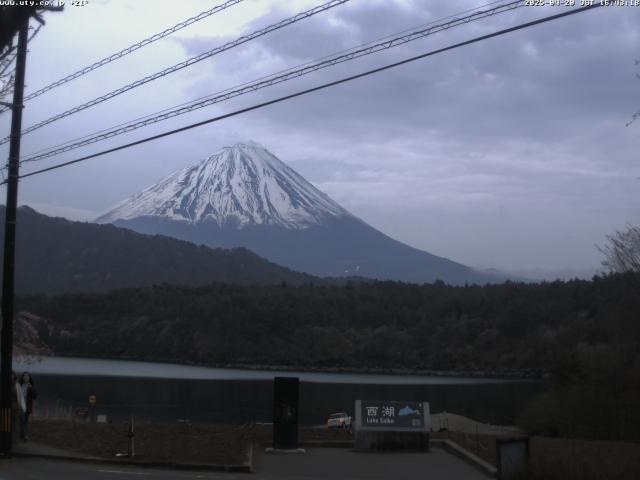 西湖からの富士山
