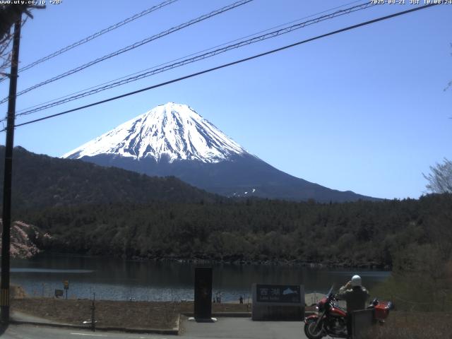 西湖からの富士山