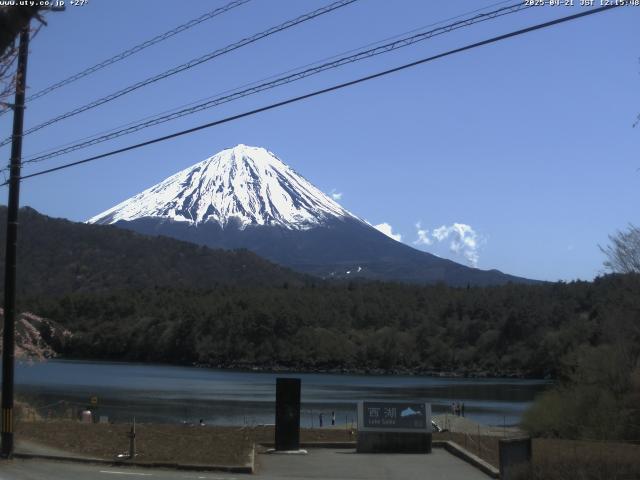西湖からの富士山