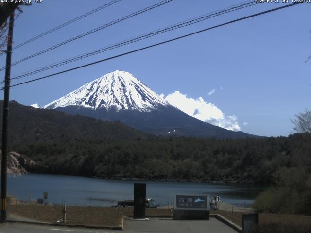 西湖からの富士山