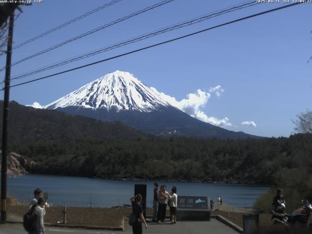 西湖からの富士山