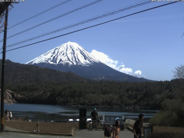 西湖からの富士山