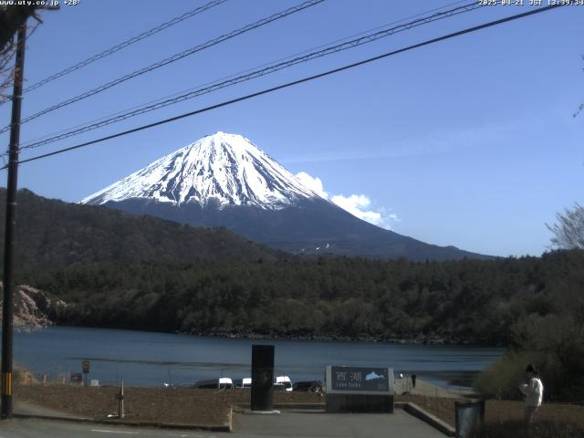 西湖からの富士山