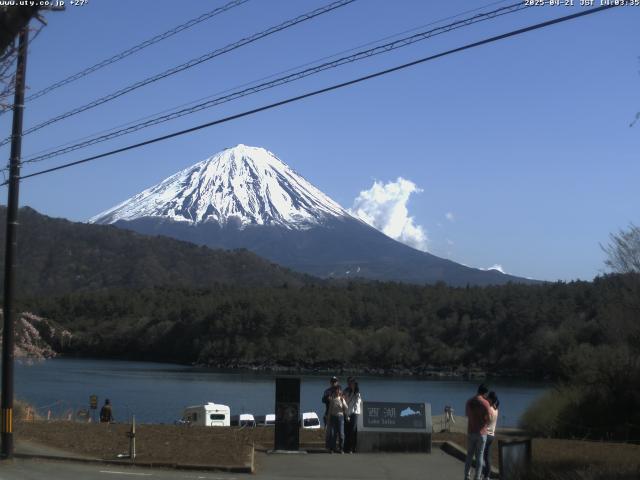 西湖からの富士山