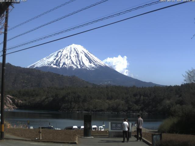 西湖からの富士山