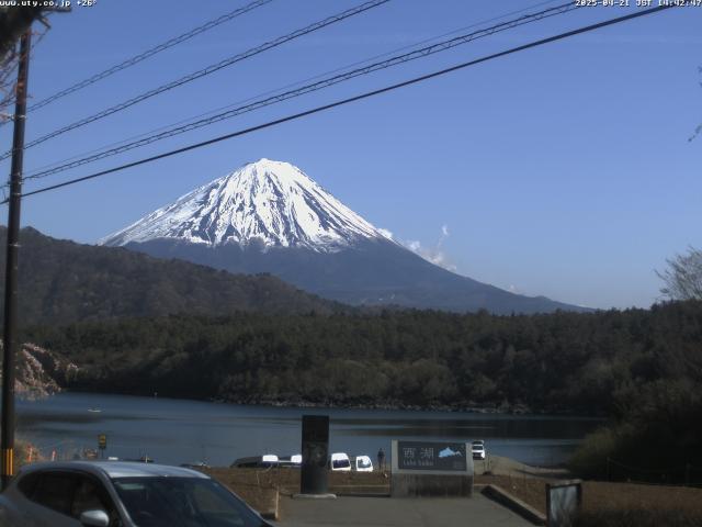 西湖からの富士山