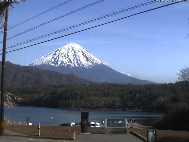 西湖からの富士山