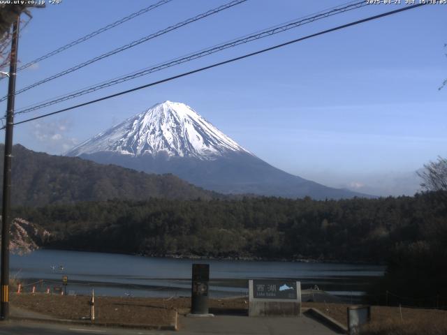 西湖からの富士山