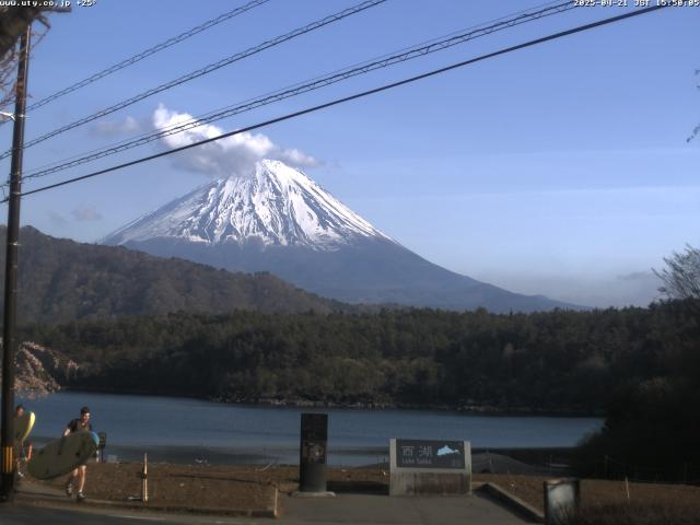 西湖からの富士山