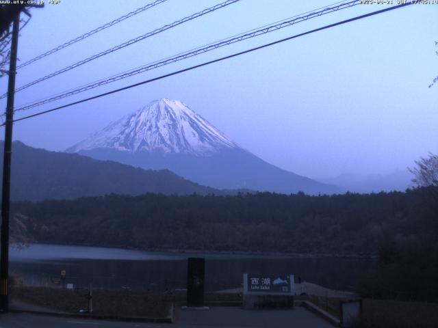 西湖からの富士山