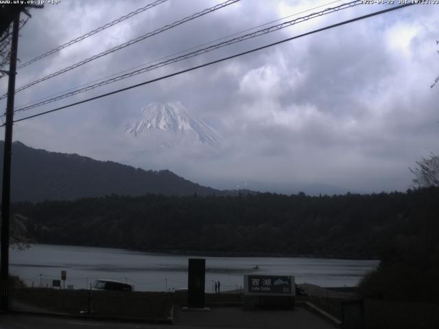 西湖からの富士山