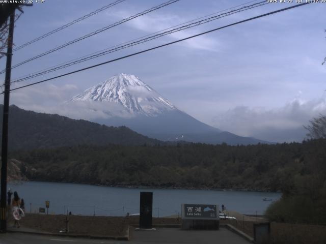 西湖からの富士山