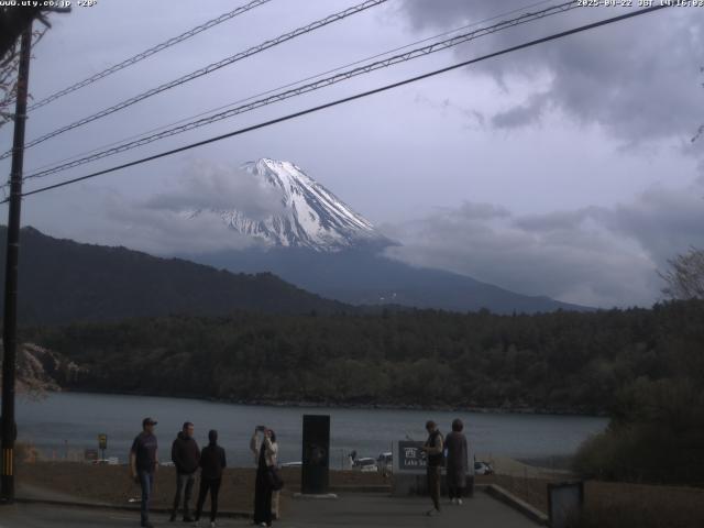 西湖からの富士山