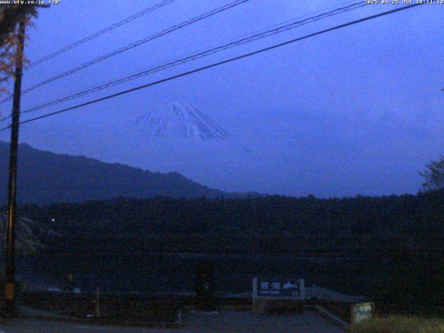 西湖からの富士山