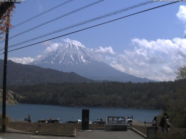 西湖からの富士山