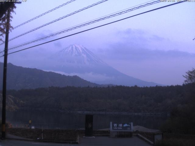 西湖からの富士山