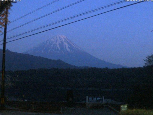 西湖からの富士山