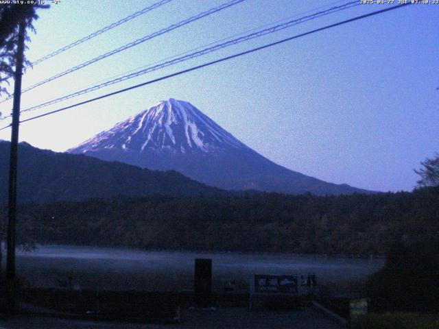 西湖からの富士山