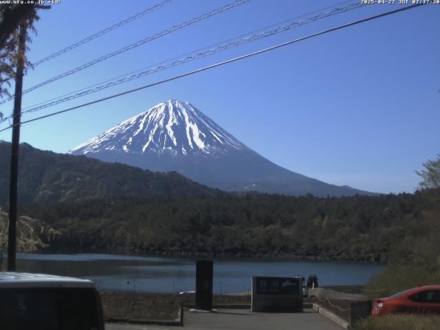 西湖からの富士山