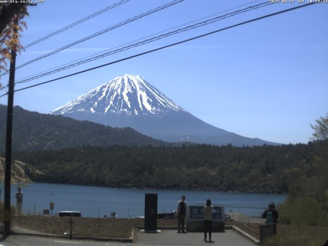 西湖からの富士山