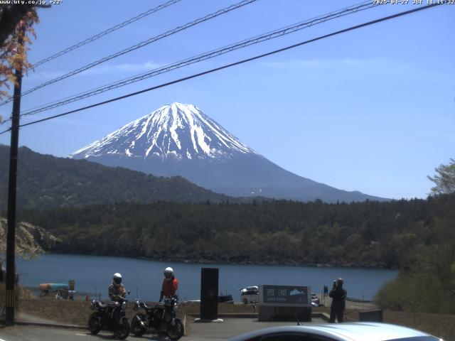西湖からの富士山