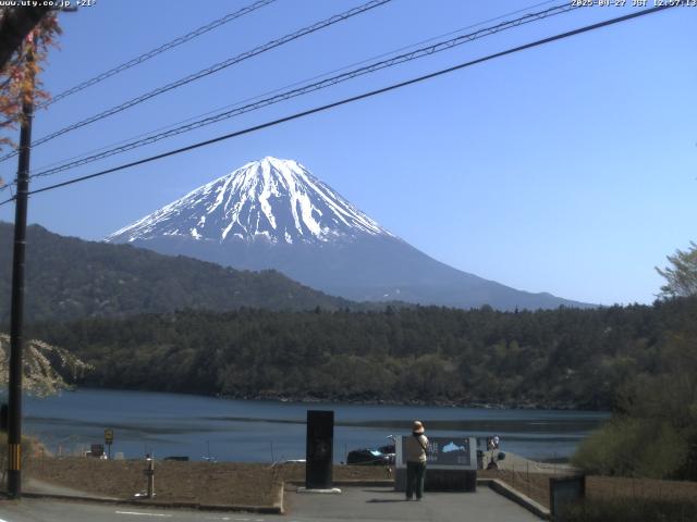 西湖からの富士山