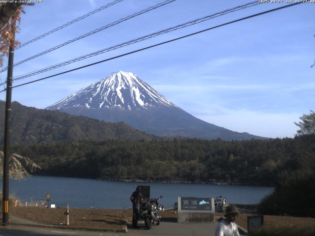 西湖からの富士山