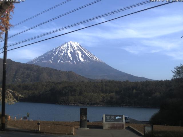 西湖からの富士山
