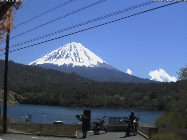 西湖からの富士山