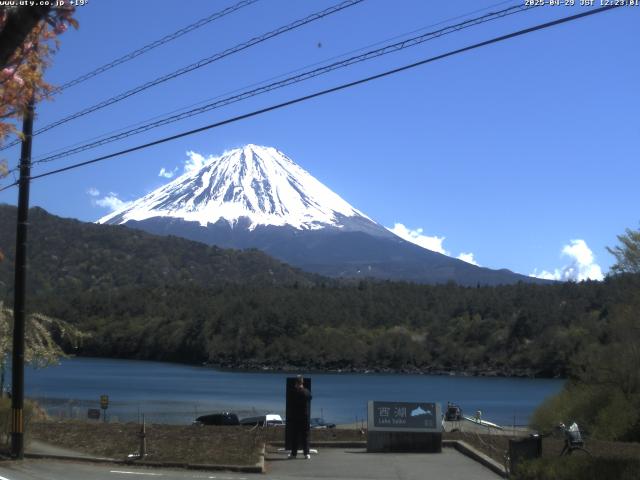 西湖からの富士山