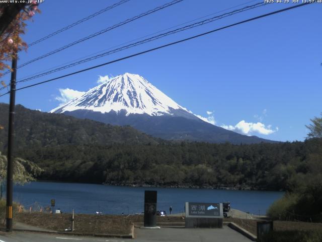 西湖からの富士山