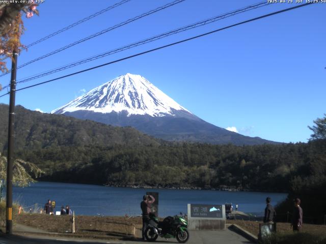 西湖からの富士山