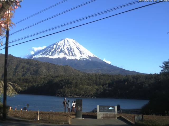 西湖からの富士山
