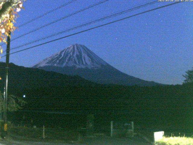 西湖からの富士山