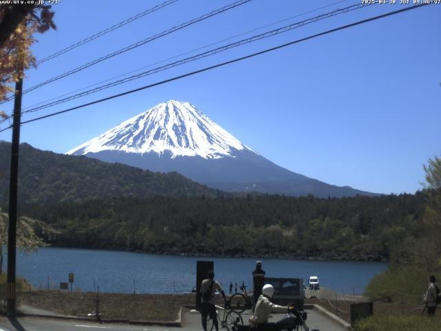 西湖からの富士山