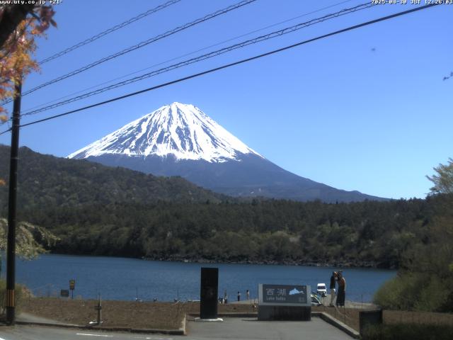 西湖からの富士山