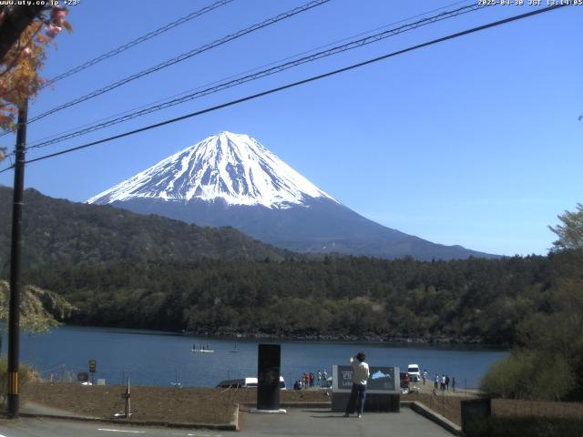 西湖からの富士山