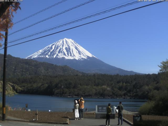 西湖からの富士山