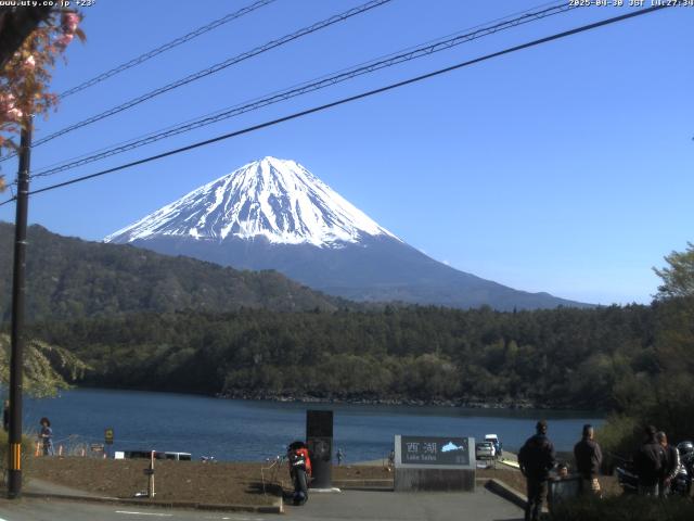 西湖からの富士山