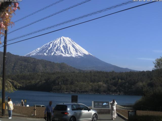 西湖からの富士山