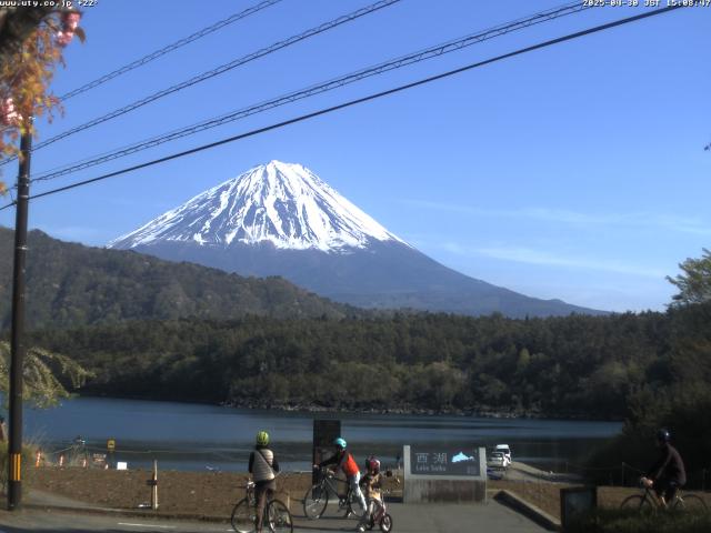 西湖からの富士山