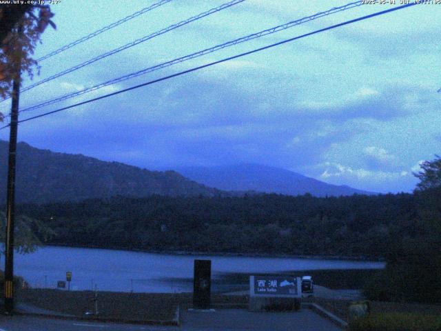 西湖からの富士山
