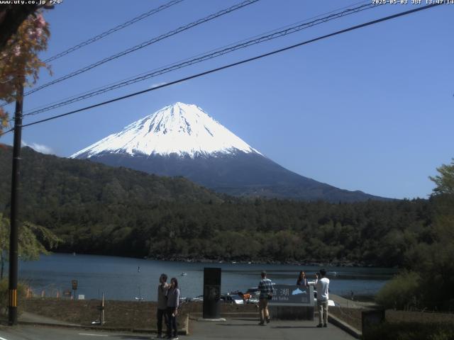 西湖からの富士山