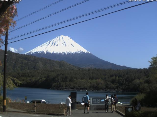 西湖からの富士山