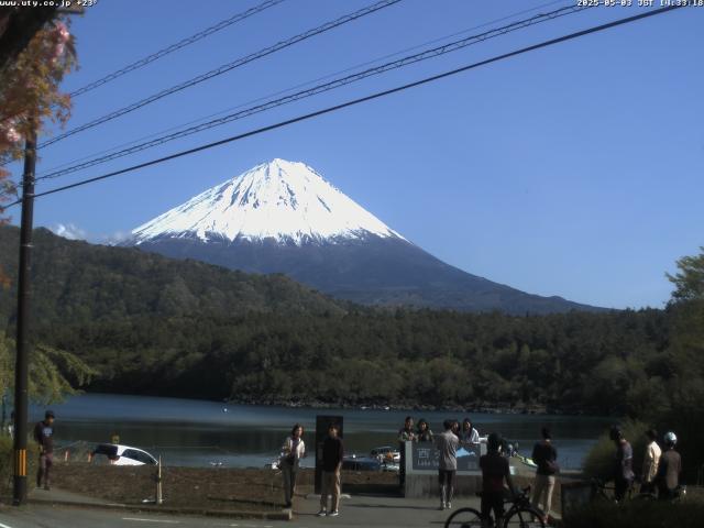 西湖からの富士山