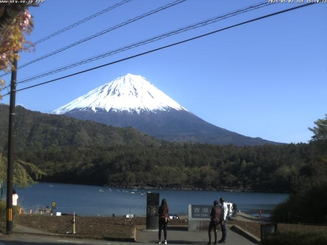 西湖からの富士山